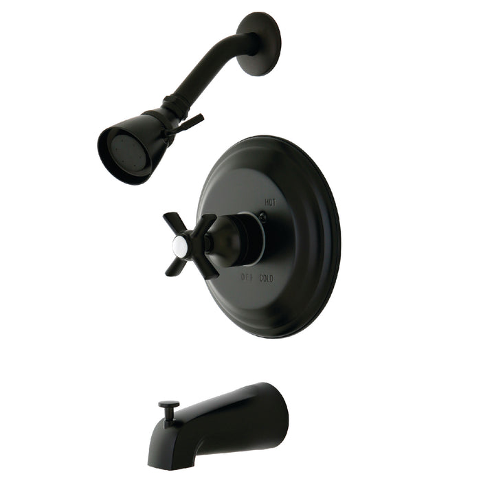 Millennium KB2635ZX Single-Handle 3-Hole Wall Mount Tub and Shower Faucet, Oil Rubbed Bronze