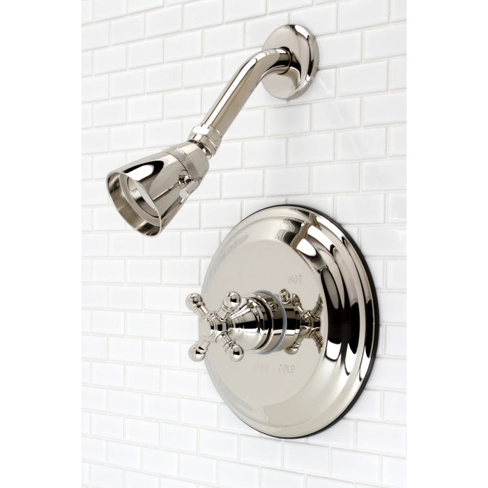 Metropolitan KB2636BXSO Single-Handle 2-Hole Wall Mount Shower Faucet, Polished Nickel