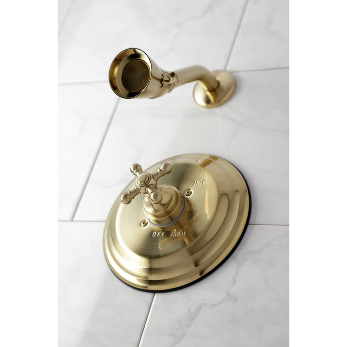 Kingston Heirloom KB2637BXTSO - Metropolitan Single-Handle Pressure Balanced Shower Faucet, Trim Only, Brushed Brass