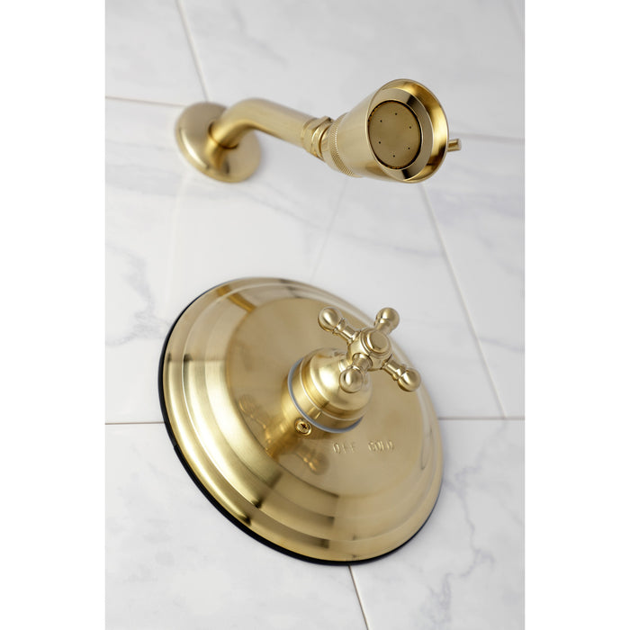 Kingston Heirloom KB2637BXTSO - Metropolitan Single-Handle Pressure Balanced Shower Faucet, Trim Only, Brushed Brass