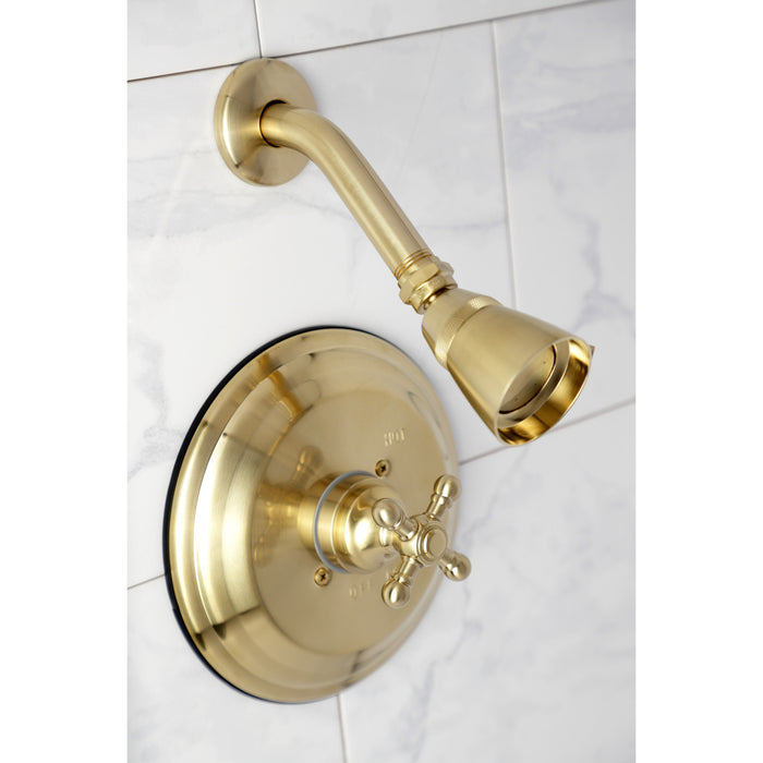 Kingston Heirloom KB2637BXTSO - Metropolitan Single-Handle Pressure Balanced Shower Faucet, Trim Only, Brushed Brass