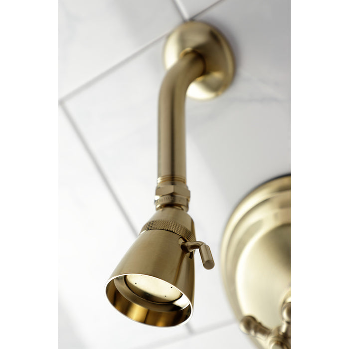 Kingston Heirloom KB2637BXTSO - Metropolitan Single-Handle Pressure Balanced Shower Faucet, Trim Only, Brushed Brass