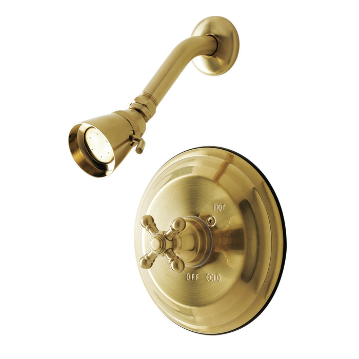Metropolitan KB2637BXTSO Single-Handle 2-Hole Wall Mount Shower Faucet Trim Only, Brushed Brass