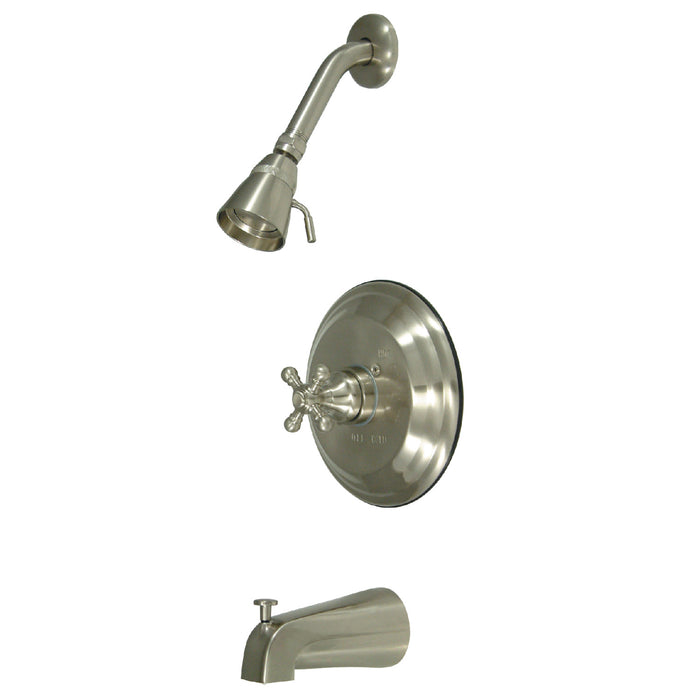 Kingston Heirloom KB2638BXT - Metropolitan Single-Handle Pressure Balanced Tub and Shower Faucet, Trim Only, Brushed Nickel