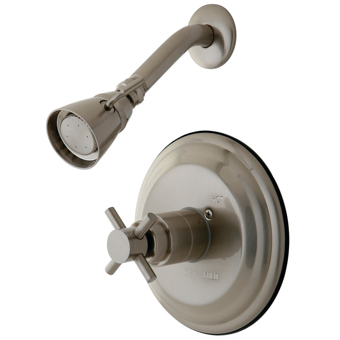 Concord KB2638DXSO Single-Handle 2-Hole Wall Mount Shower Faucet, Brushed Nickel