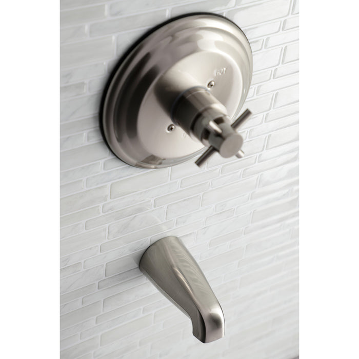 Concord KB2638DXTO Single-Handle 2-Hole Wall Mount Tub Only Faucet, Brushed Nickel