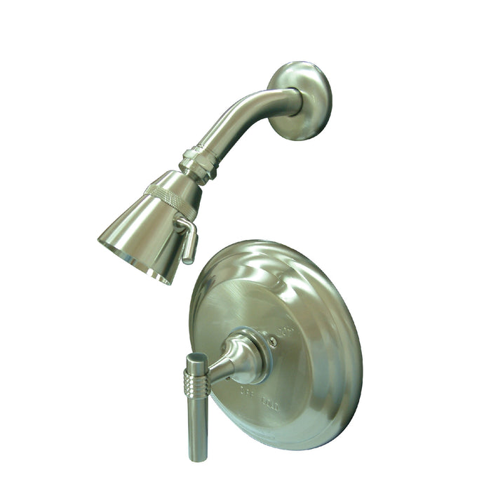Milano KB2638MLSO Single-Handle 2-Hole Wall Mount Shower Faucet, Brushed Nickel