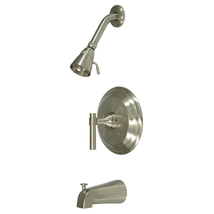 Milano KB2638MLT Single-Handle 3-Hole Wall Mount Tub and Shower Faucet Trim Only, Brushed Nickel