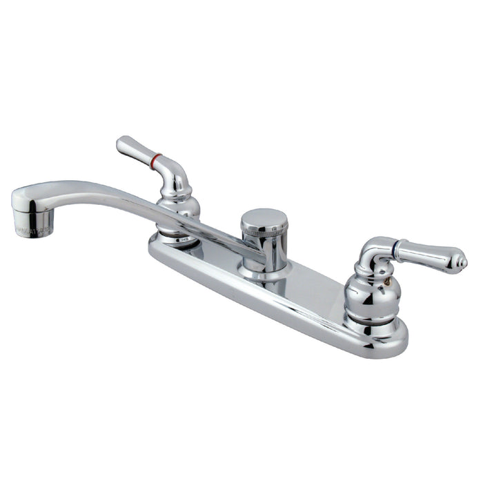 Magellan KB271 Two-Handle 2-Hole Deck Mount 8" Centerset Kitchen Faucet, Polished Chrome