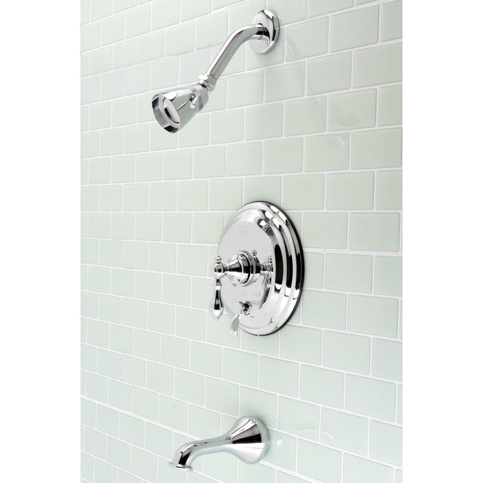 Kingston Heirloom KB36310ACL - American Classic Single-Handle Pressure Balanced Tub and Shower Faucet, Polished Chrome
