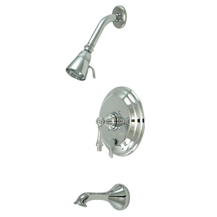 Kingston Heirloom KB36310AL - Restoration Single-Handle Pressure Balanced Tub and Shower Faucet, Polished Chrome