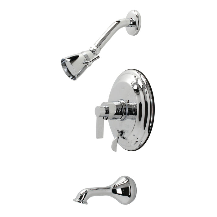Kingston Tulare KB36310NDL - NuvoFusion Single-Handle Pressure Balanced Tub and Shower Faucet, Polished Chrome