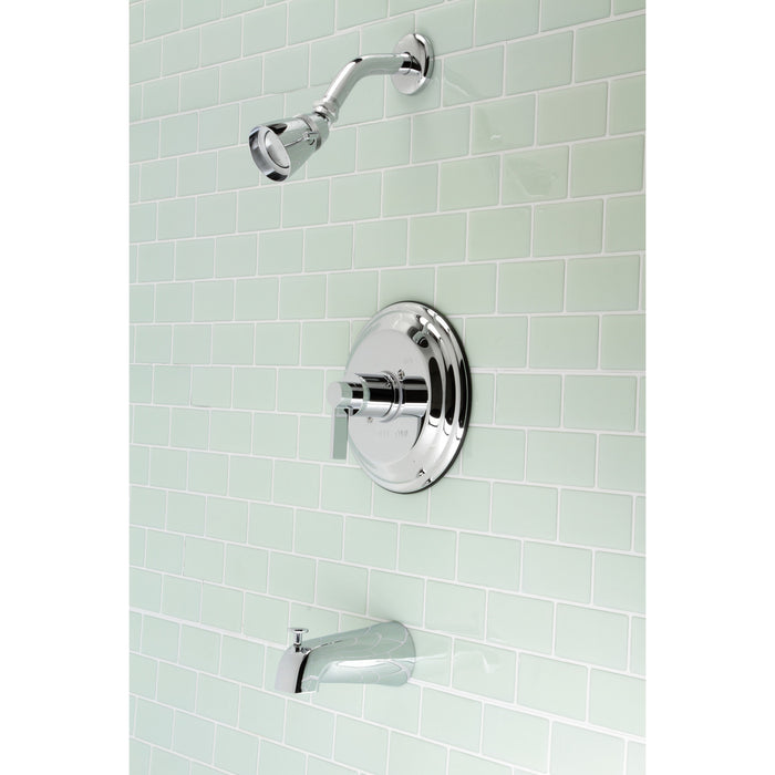 NuvoFusion KB3631NDL Wall Mount Tub and Shower Faucet, Polished Chrome