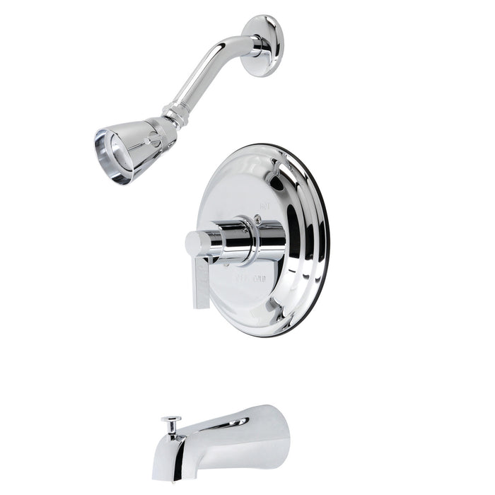 NuvoFusion KB3631NDL Wall Mount Tub and Shower Faucet, Polished Chrome