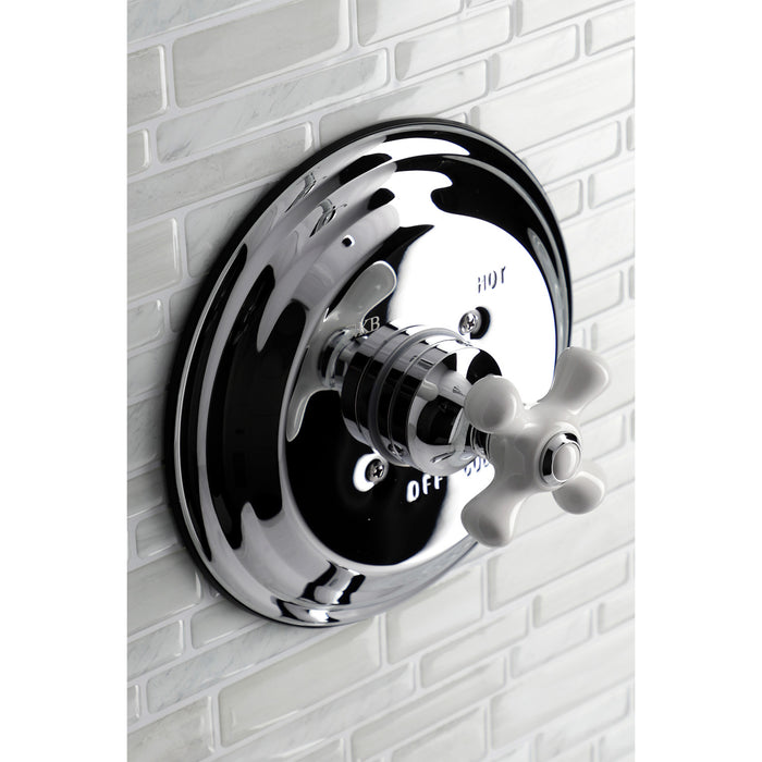 Kingston Heirloom KB3631PXTSingle-Handle Pressure Balanced Tub and Shower Faucet, Trim Only, Polished Chrome