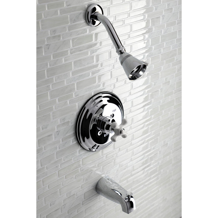 Kingston Heirloom KB3631PXTSingle-Handle Pressure Balanced Tub and Shower Faucet, Trim Only, Polished Chrome
