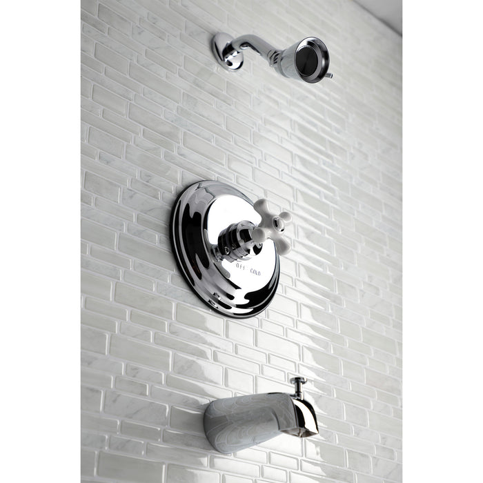 Kingston Heirloom KB3631PXTSingle-Handle Pressure Balanced Tub and Shower Faucet, Trim Only, Polished Chrome