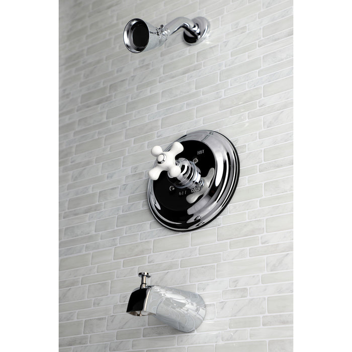 KB3631PXT Single-Handle 3-Hole Wall Mount Tub and Shower Faucet Trim Only, Polished Chrome
