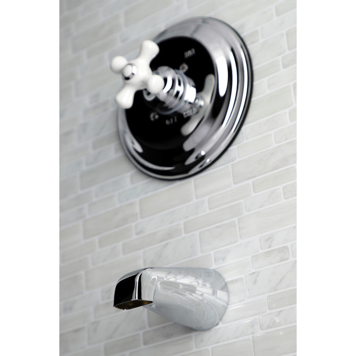 Vintage KB3631PXTO Single-Handle 2-Hole Wall Mount Tub and Shower Faucet Tub Only, Polished Chrome