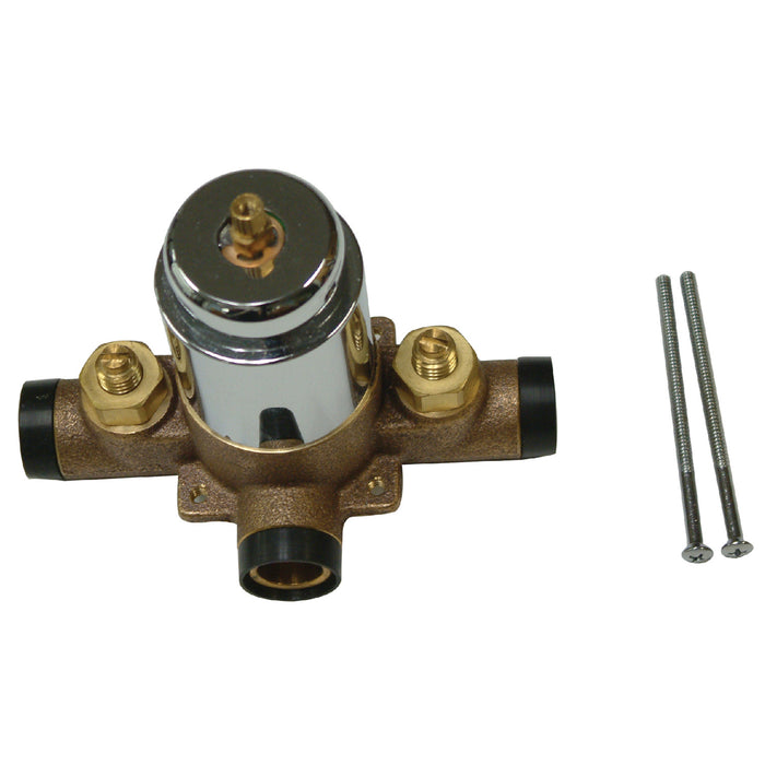 Plumbing Parts KB3631SWTV Pressure Balanced Tub and Shower Valve, CxC Swept, with Stops, Polished Chrome