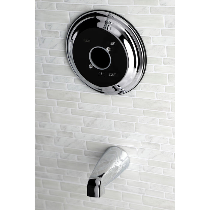 KB3631TTLH 2-Hole Wall Mount Tub and Shower Faucet Tub Trim Only without Handle, Polished Chrome