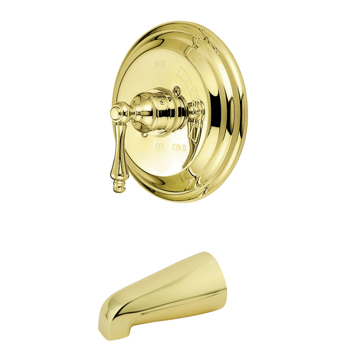 Vintage KB3632ALTO Single-Handle 2-Hole Wall Mount Tub and Shower Faucet Tub Only, Polished Brass