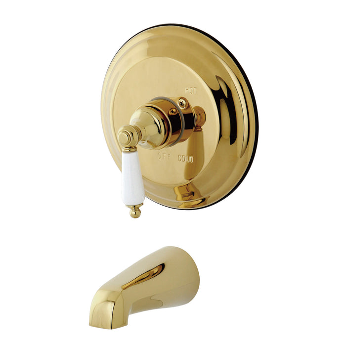 Vintage KB3632PLTO Single-Handle 2-Hole Wall Mount Tub and Shower Faucet Tub Only, Polished Brass
