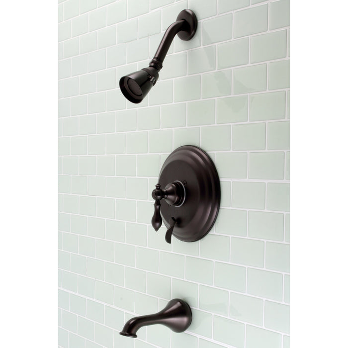 Kingston Heirloom KB36350ACL - American Classic Single-Handle Pressure Balanced Tub and Shower Faucet, Oil Rubbed Bronze