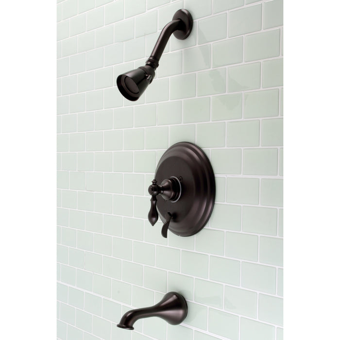 American Classic KB36350ACL Single-Handle 3-Hole Wall Mount Tub and Shower Faucet with Diverter, Oil Rubbed Bronze