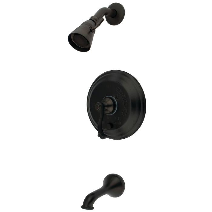 Kingston Heirloom KB36350FL - Restoration Single-Handle Pressure Balanced Tub and Shower Faucet with Diverter Handle, Oil Rubbed Bronze