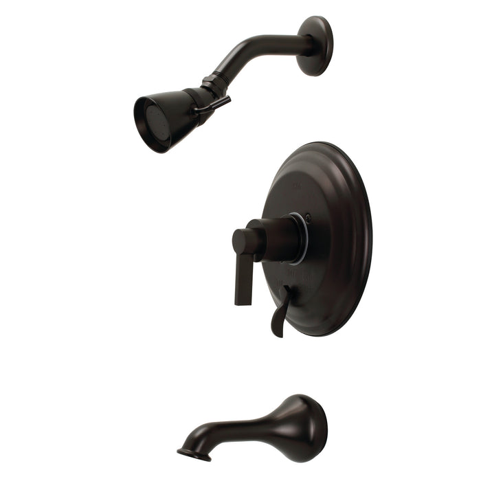 NuvoFusion KB36350NDL Wall Mount Tub and Shower Faucet, Oil Rubbed Bronze