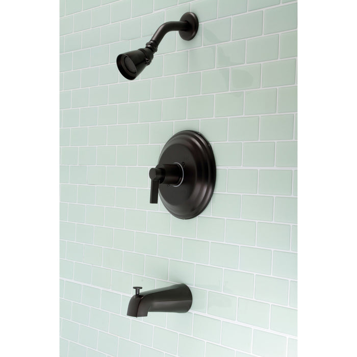 Kingston Tulare KB3635NDL - NuvoFusion Single-Handle Pressure Balanced Tub and Shower Faucet, Oil Rubbed Bronze