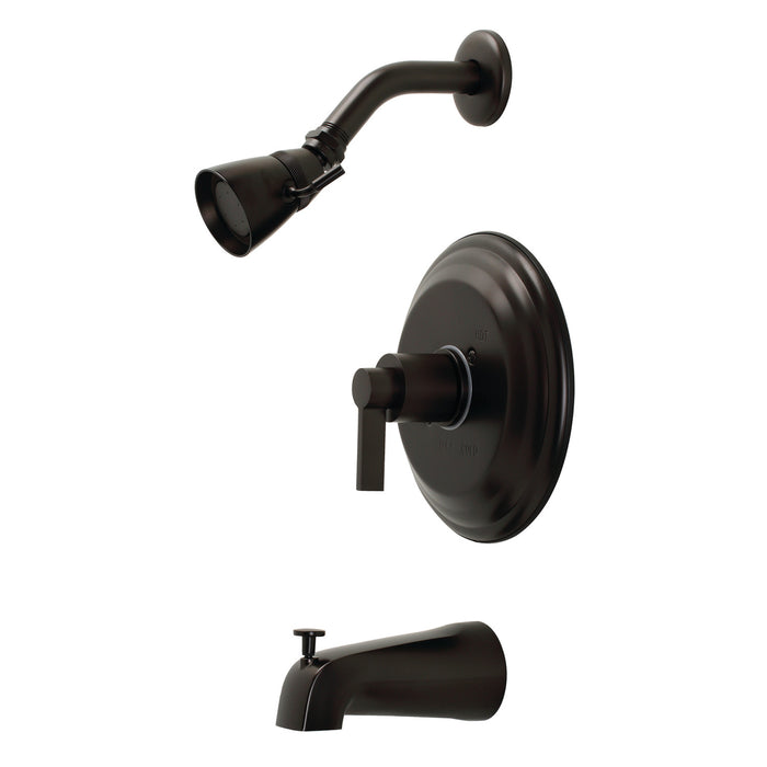 Kingston Tulare KB3635NDL - NuvoFusion Single-Handle Pressure Balanced Tub and Shower Faucet, Oil Rubbed Bronze