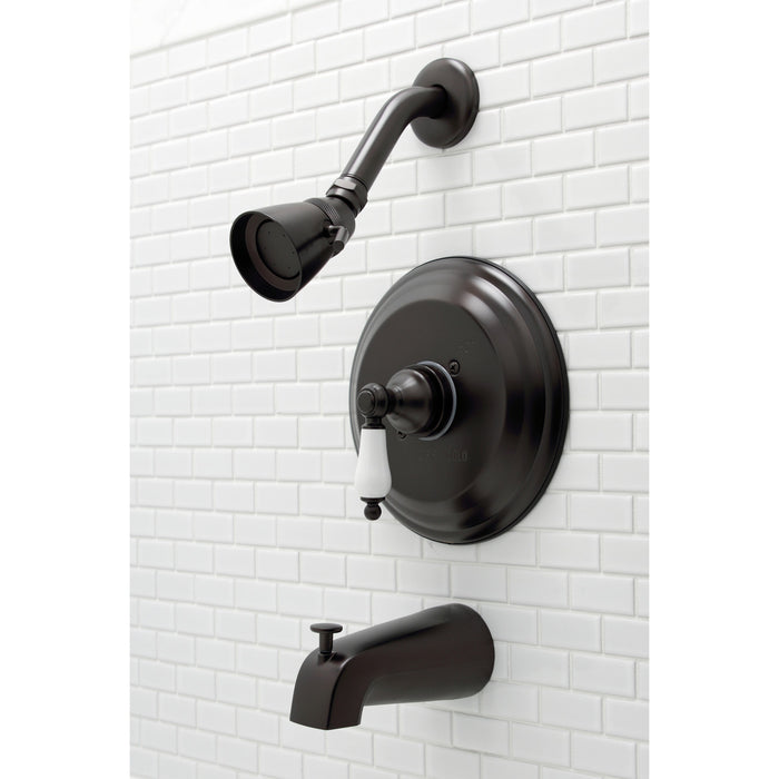 Kingston Heirloom KB3635PLTSingle-Handle Pressure Balanced Tub and Shower Faucet, Trim Only, Oil Rubbed Bronze