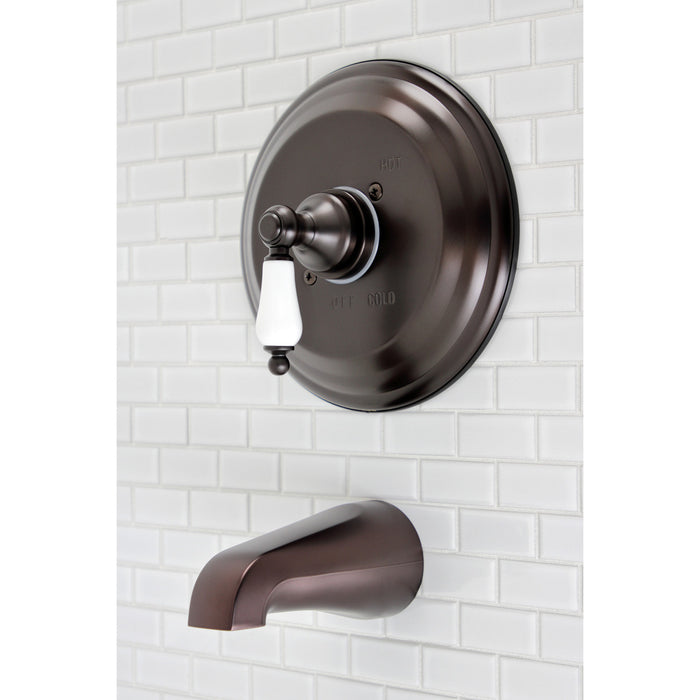 Kingston Heirloom KB3635PLTO - Vintage Single-Handle Pressure Balanced Tub Faucet, Oil Rubbed Bronze