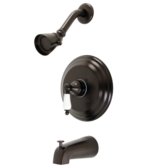 Kingston Heirloom KB3635PLTSingle-Handle Pressure Balanced Tub and Shower Faucet, Trim Only, Oil Rubbed Bronze