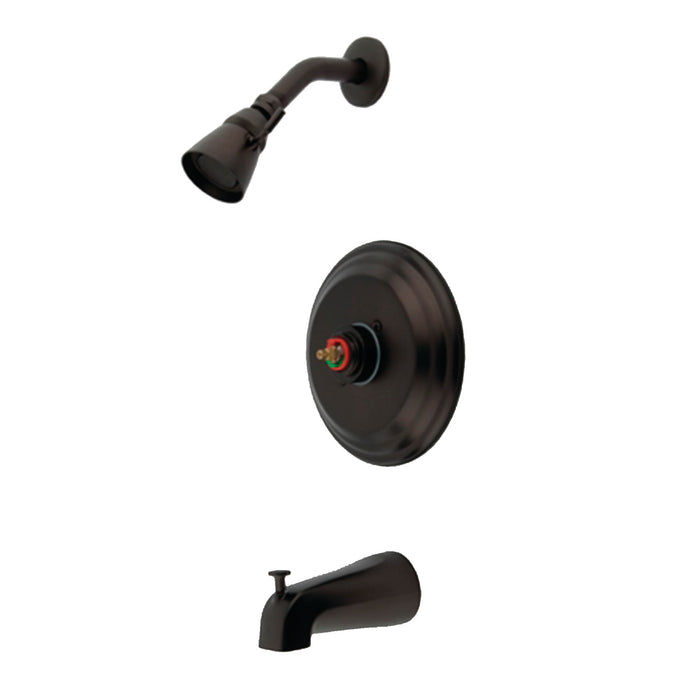 KB3635TLH 3-Hole Wall Mount Tub and Shower Faucet Trim Only without Handle, Oil Rubbed Bronze