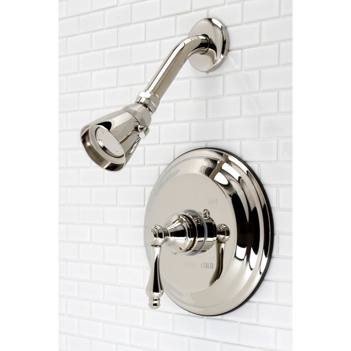 Restoration KB3636ALSO Single-Handle 2-Hole Wall Mount Shower Faucet, Polished Nickel