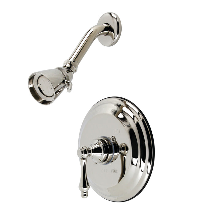 Restoration KB3636ALSO Single-Handle 2-Hole Wall Mount Shower Faucet, Polished Nickel
