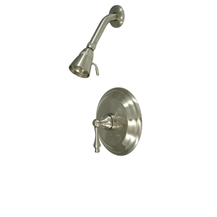 Restoration KB3638ALSO Single-Handle 2-Hole Wall Mount Shower Faucet, Brushed Nickel