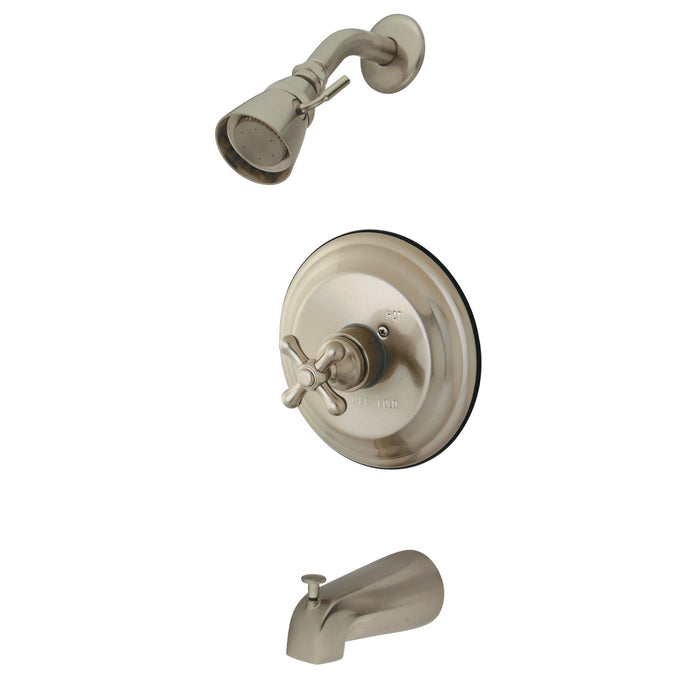 KB3638AXT Single-Handle 3-Hole Wall Mount Tub and Shower Faucet Trim Only, Brushed Nickel