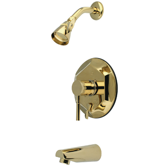 Concord KB46320DL Single-Handle 3-Hole Wall Mount Tub and Shower Faucet, Polished Brass