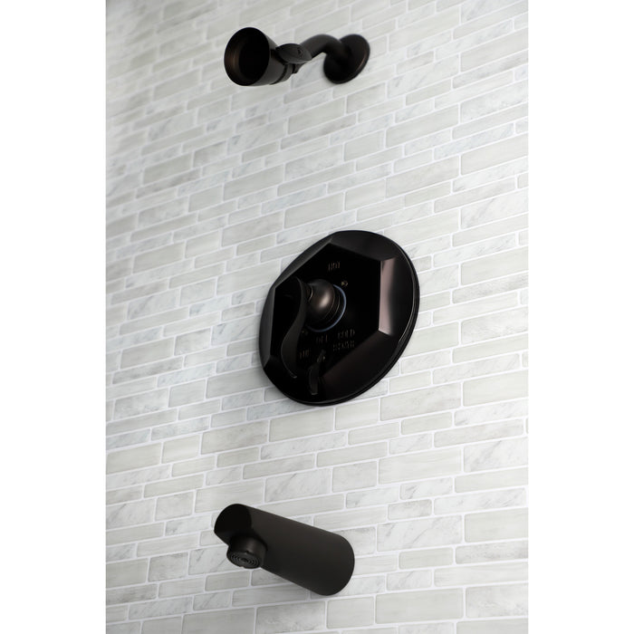 KB46350DFL Single-Handle 3-Hole Wall Mount Tub and Shower Faucet, Oil Rubbed Bronze
