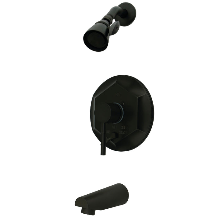 Kingston Tulare KB46350DL - Concord Single-Handle Pressure Balanced Tub and Shower Faucet, Oil Rubbed Bronze