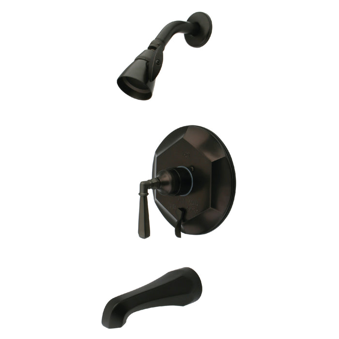 KB46350HL Single-Handle 3-Hole Wall Mount Tub and Shower Faucet, Oil Rubbed Bronze