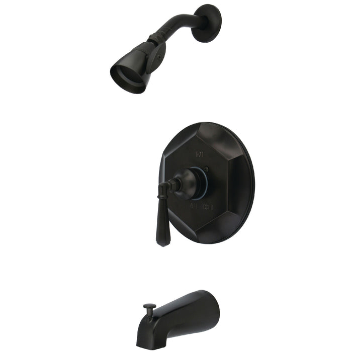 Kingston Tulare KB4635HL - Metropolitan Single-Handle Pressure Balanced Tub and Shower Faucet, Oil Rubbed Bronze