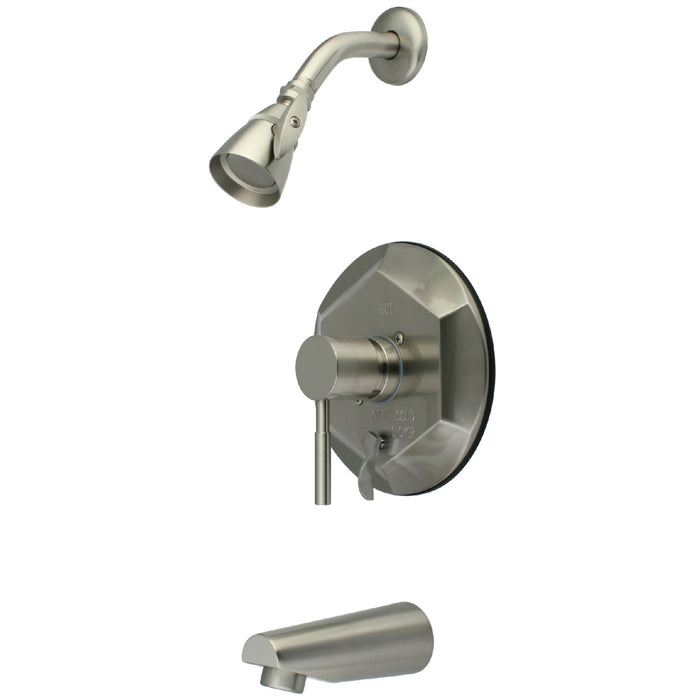 Concord KB46380DL Single-Handle 3-Hole Wall Mount Tub and Shower Faucet, Brushed Nickel