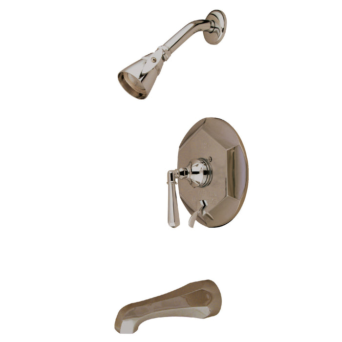 KB46380HL Single-Handle 3-Hole Wall Mount Tub and Shower Faucet, Brushed Nickel