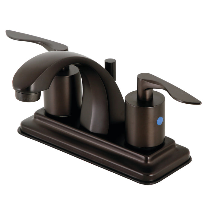 Serena KB4645SVL Two-Handle 3-Hole Deck Mount 4" Centerset Bathroom Faucet with Retail Pop-Up, Oil Rubbed Bronze