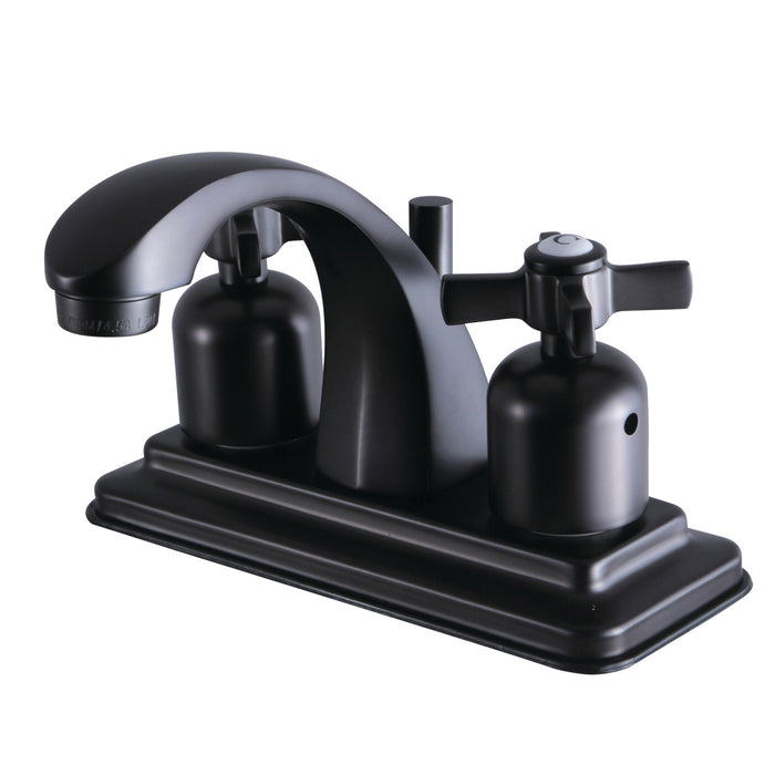 Millennium KB4645ZX Two-Handle 3-Hole Deck Mount 4" Centerset Bathroom Faucet with Plastic Pop-Up, Oil Rubbed Bronze